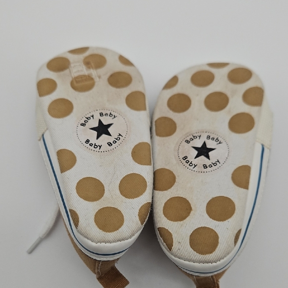 Baby Tan Canvas Sneakers - Picture 7 of 10